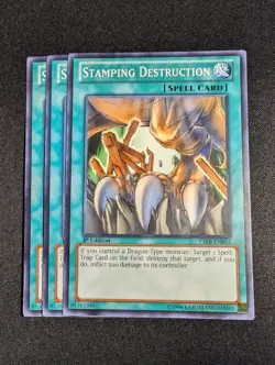 Yugioh - 3x Stamping Destruction YSKR-EN034 1st Edition Common NM - Image 1