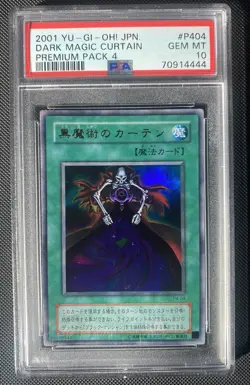 Dark Magic Curtain #P404 Premium Pack 4 Yu-Gi-Oh Japanese 2001 PSA 10 - Image 1