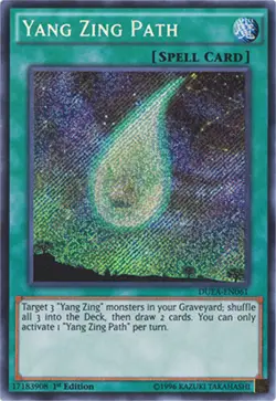 Yugioh! LP Yang Zing Path - DUEA-EN061 - Secret Rare - 1st Edition Lightly Playe - Image 1