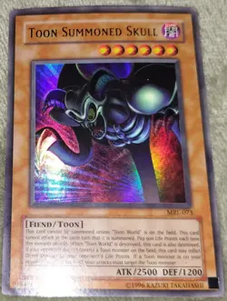 Yu-Gi-Oh TCG Toon Summoned Skull MRL-073 Unlimited Ultra Rare Card Played LP - Image 1