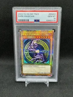 PSA 10 GEM MINT Yugioh Dark Magician TN23-EN001 Quarter Century Secret Rare - Image 1