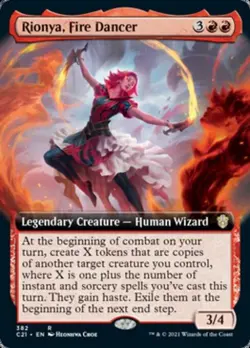 MTG English Rionya, Fire Dancer (Extended Art) NM Normal - Image 1