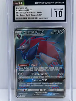 CGC 10 Zoroark GX SM84 Full Art Shining Legends Promo 2017 Pokemon Card - Image 2