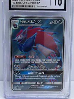 CGC 10 Zoroark GX SM84 Full Art Shining Legends Promo 2017 Pokemon Card - Image 3
