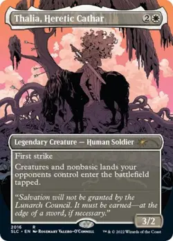 MTG English Thalia, Heretic Cathar (Borderless) NM Foil - Image 1