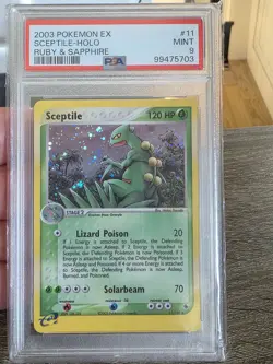 Pokemon TCG Sceptile EX Ruby and Sapphire Holo Rare Card 11/109 - Image 1