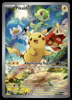 Pokemon TCG SV: Scarlet & Violet Promo Cards #027 Pikachu NM - Image 1