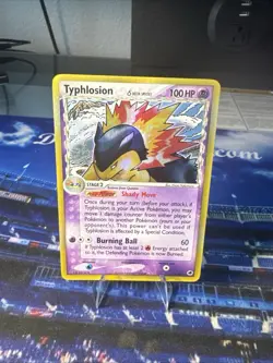 Pokemon TCG Typhlosion EX Dragon Frontiers Holo Rare Card 12/101 Delta Species - Image 1