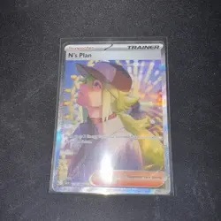Pokemon TCG N's Plan 170/086 Black Bolt White Flare Full Art Card NM SIR - Image 1