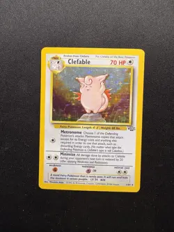 Clefable 1/64 Holo Jungle Set Pokemon Card WOTC 1999 MP - Image 1