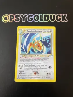 French Light Dragonite Neo Destiny Pokemon card 14/105 Dracolosse Lumineux - Image 1