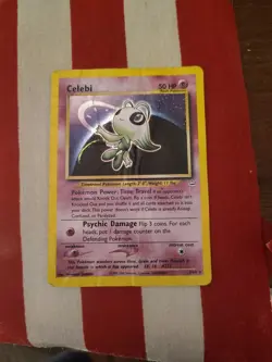 Celebi 3/64 Holo Rare Pokemon Card Neo Revelation (2001) Unlimited WOTC Vintage - Image 1