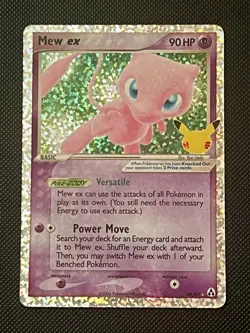 Mew EX 88/92 Celebrations Classic Collection Holo Card Near Mint Condition - Image 1