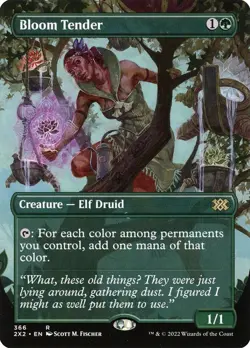 Magic MtG: *Borderless* Bloom Tender (Double Masters 2022), NM - Image 1