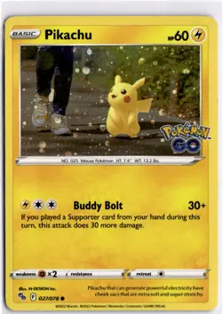 Pikachu - (Cosmos Holo) Promo Miscellaneous Cards & Products 027/078 NM - Image 1