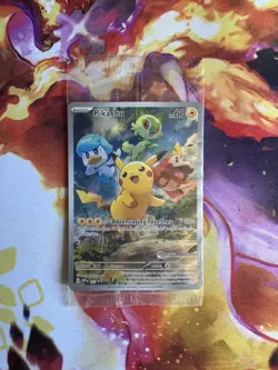SEALED Pokemon Center PIKACHU Promo Card SVPen 027 S&V Paldea Evolved TCG - Image 1