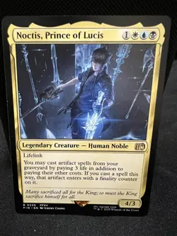 Custom Budget MtG Final Fantasy Commander Deck Feat. Noctis (White Blue Black) - Image 1