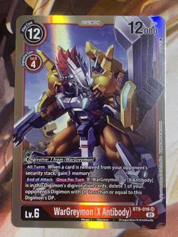 Digimon Card Game WarGreymon (X Antibody) BT9-016 SR - Image 1