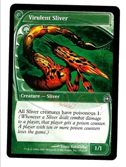 Virulent Sliver x1 Future Sight Magic MTG Unplayed NM - Image 1