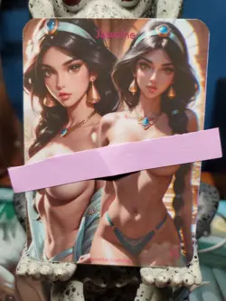 1/1 Only 1 Made Jasmine Disney Spicy Lonestar Customs Topless Waifu Card - Image 2