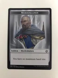 Mordenkainen 018 Token MTG Magic the Gathering Card NM Near Mint AFR - Image 1