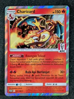 2021 Pokemon CHARIZARD 181/SM-P KFC Chaki Kids Meal Promo | Indonesian (G) - Image 1