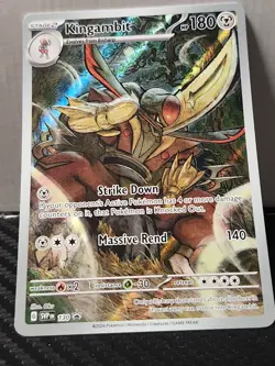 Kingambit 130 SVP Black Star Promo Illustration Rare Pokemon TCG Near Mint Holo - Image 1