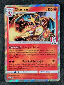 2021 Pokemon CHARIZARD 181/SM-P KFC Chaki Kids Meal Promo | Indonesian (F) - Image 1