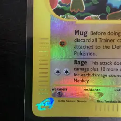 Pokemon TCG Mankey 092/147 Aquapolis Common card Reverse Holo NM - Image 5