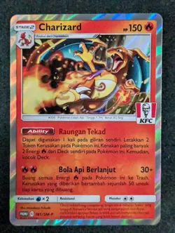 2021 Pokemon CHARIZARD 181/SM-P KFC Chaki Kids Meal Promo | Indonesian (D) - Image 1