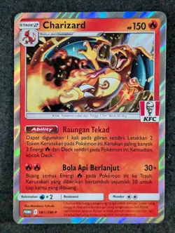 2021 Pokemon CHARIZARD 181/SM-P KFC Chaki Kids Meal Promo | Indonesian (C) - Image 1