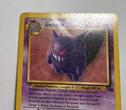 Gengar Regular Non Holo Rare 20/62 Pokemon Card 1999 Fossil MP - Image 3