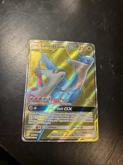Pokemon Sun And Moon Tag Team Latias And Latios Gx Full Art 169/181 Well Played - Image 1