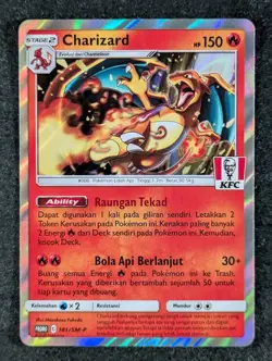2021 Pokemon CHARIZARD 181/SM-P KFC Chaki Kids Meal Promo | Indonesian (A) - Image 1