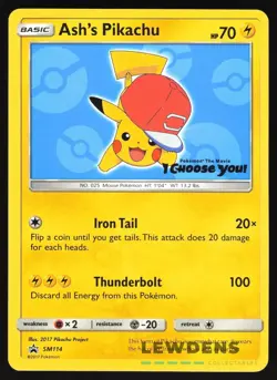 Ash's Pikachu - SM114 - Pokemon The Movie - Black Star Promos - Pokemon Card 4 - Image 1