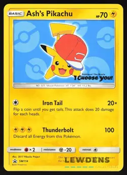 Ash's Pikachu - SM114 - Pokemon The Movie - Black Star Promos - Pokemon Card 3 - Image 1