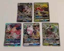 Pokemon TCG Lot Of 5 GX Cards - Image 1