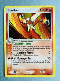 Blaziken 1/106 EX Emerald HOLO Rare - Pokemon Card - LP!! - Image 1