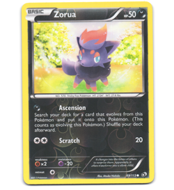 Pokemon 2013 Light Play Zorua 89/113 Legendary Treasures REVERSE Card - Image 1