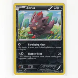 Pokemon TCG Zorua 70/108 BW Dark Explorers Reverse Holo Common Card EN-LP 2012 - Image 1