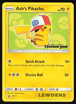 Ash's Pikachu - SM112 - Pokemon The Movie - Black Star Promos - Pokemon Card 2 - Image 1