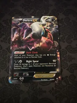 Pokemon Darkrai EX Ultra Rare Holo Card 63/108 Dark Explorers - Image 1