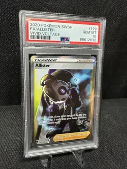 PSA 10 GEM MINT Allister 179/185 Vivid Voltage FULL ART Pokemon Card - Image 1