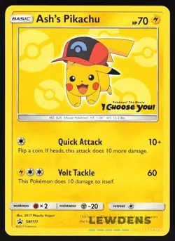 Ash's Pikachu - SM111 - Pokemon The Movie - Black Star Promos - Pokemon Card 3 - Image 1