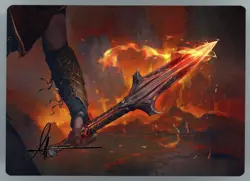 The Spear of Leonidas Art Card (Gold-Stamped Signature) - Art Series Regular - Image 1