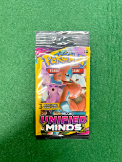 Pokemon Sun and Moon Unified Minds 3 Card Booster Pack - Image 1