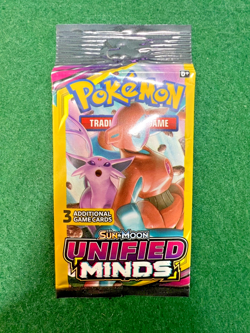 Pokemon Sun and Moon Unified Minds 3 Card Booster Pack - Image 2