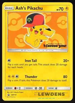 Ash's Pikachu - SM110 - Pokemon The Movie - Black Star Promos - Pokemon Card 5 - Image 1