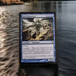 MTG Roil Elemental Zendikar Card 62/249 Regular Rare, MP Condition scuff on top - Image 1