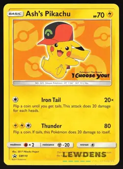 Ash's Pikachu - SM110 - Pokemon The Movie - Black Star Promos - Pokemon Card 2 - Image 1